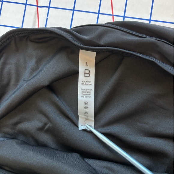 NWT BMJL Black Sporty High Waisted Bikini Two-Piece Cheeky High Cut Size L - Picture 6 of 12